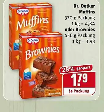 REWE Kaufpark Dr. Oetker Muffins Oder Brownies Angebot