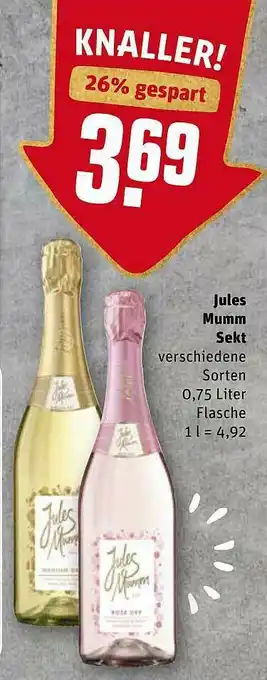 REWE Kaufpark Jules Mumm Sekt Angebot