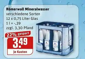 REWE Kaufpark Römerwall Mineralwasser Angebot