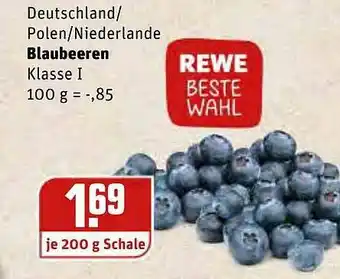 REWE Kaufpark Deutschland Polen-niederlande Blaubeeren Angebot