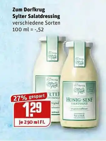 REWE Kaufpark Zum Dorfkrug Sylter Salatdressing Angebot