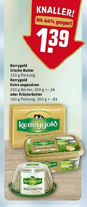 REWE Kaufpark Kerrygold Irischer Butter, Kerrygold Extra Ungesalzen Oder Kräuterbutter Angebot