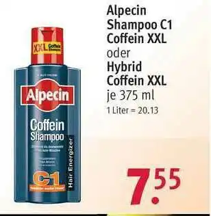 Rossmann Alepcin Shampoo C1 Coffein Xxl Oder Hybrid Coffein Xxl Angebot