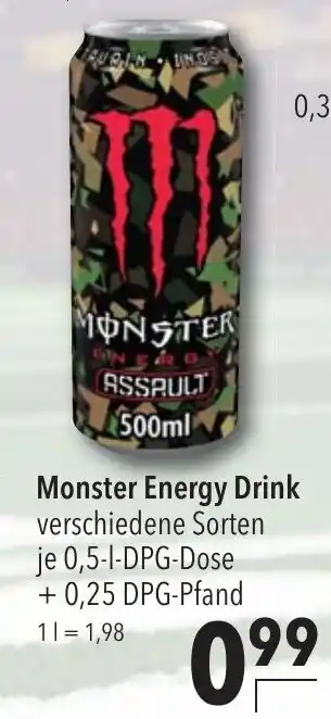 CITTI Markt Monster Energy Drink 500ml Angebot