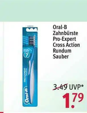 Rossmann Oral-b Zanhbürste Pro-expert Cross Action Rundum Sauber Angebot