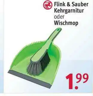 Rossmann Flink & Sauber Kehrgarnitur Oder Wischmop Angebot