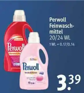 Rossmann Perwoll Feinwasch-mittel Angebot