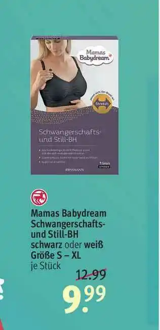 Rossmann Mamas Babydream Schwangerschafts-und Still-bh Schwarz Oder Weiß Größe S - Xl Angebot