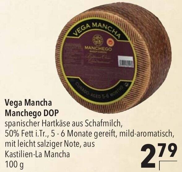 Vega Mancha Manchego DOP 100g Angebot bei CITTI Markt