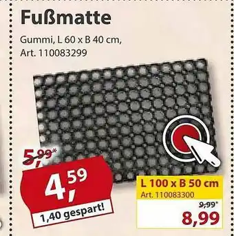 Sonderpreis Baumarkt Fußmatte Angebot