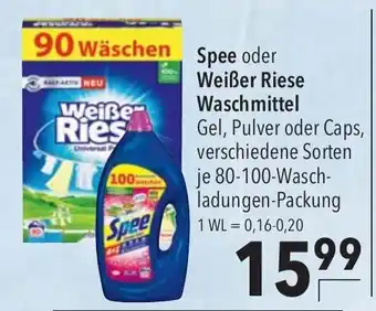 CITTI Markt Spee oder Weißer Riese Waschmittel 80-100 WA Angebot