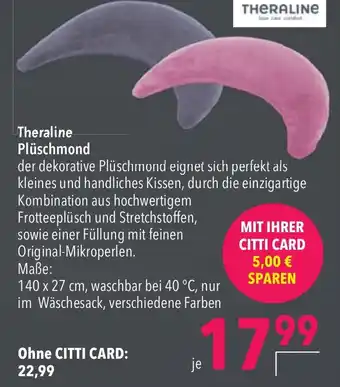 CITTI Markt Theraline Plüschmond Angebot
