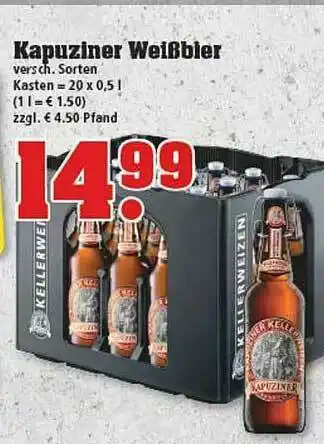 trinkgut Kapuziner Weißbier Angebot