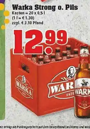 trinkgut Warka Strong Oder Pils Angebot