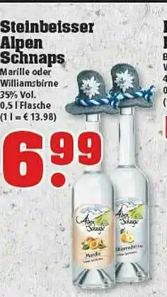 trinkgut Steinbeisser Alpen Schnaps Angebot