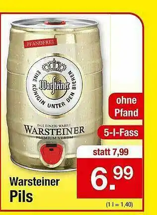 Zimmermann Warsteiner Pils Angebot