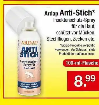 Zimmermann Ardap Anti-stich Angebot