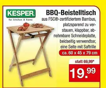 Zimmermann Kesper Bbq-beistelltisch Angebot