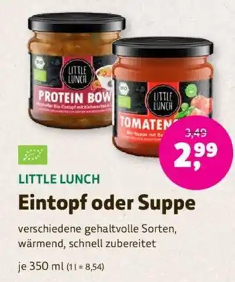 Denns BioMarkt LITTLE LUNCH Eintopf oder Suppe 350ml Angebot