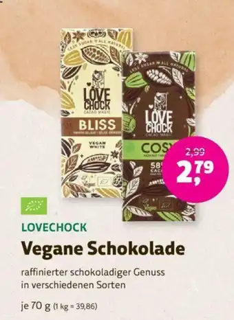 Denns BioMarkt LOVECHOCK Vegane Schokolade 70g Angebot