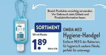 Aldi Nord Ombia Med Hygiene-handgel Angebot