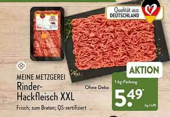 Aldi Nord Meine Metzgerei Rinder-hackfleisch Xxl Angebot