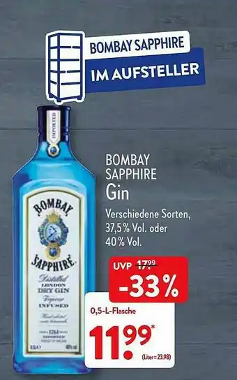 Aldi Nord Bombay Sapphire Gin Angebot