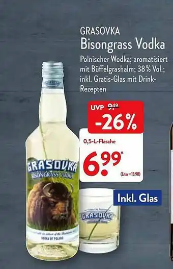 Aldi Nord Gravoska Bisongrass Vodka Angebot