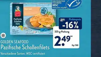 Aldi Nord Golden Seafood Pazifische Schollenfilets Angebot