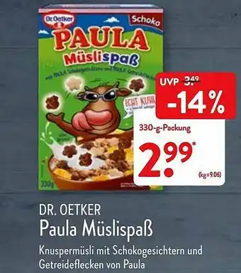 Aldi Nord Dr. Oeker Paula Müslispaß Angebot