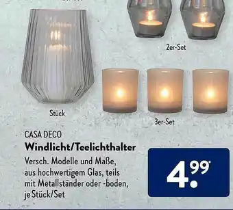 Aldi Süd Casa Deco Windlicht-teelichthalter Angebot