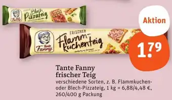 tegut Tante Fanny frischer Teig 260/400 g Packung Angebot