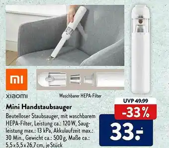 Aldi Süd Xiaomi Mini Handstaubsauger Angebot