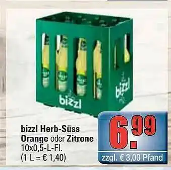 alldrink Bizzl Herb-süss Orange Oder Zitrone Angebot