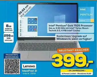 Euronics Berlet Lenovo Ideapad 3i Angebot