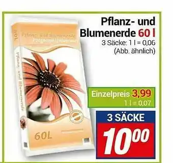 CENTERSHOP Pflanz- Und Blumenerde 60 L Angebot