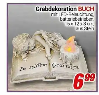 CENTERSHOP Grabdekoration Buch Angebot