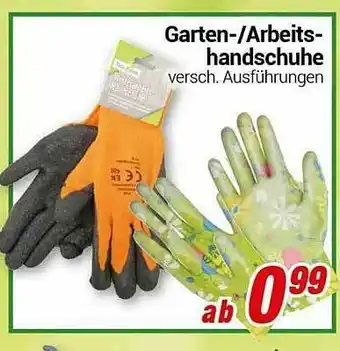 CENTERSHOP Garten--arbeitshandschuhe Angebot