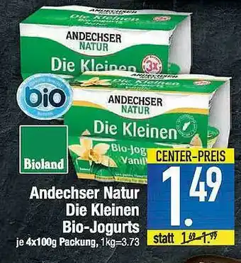 E-Center Andechser Natur Die Kleinen Bio-joghurts Angebot