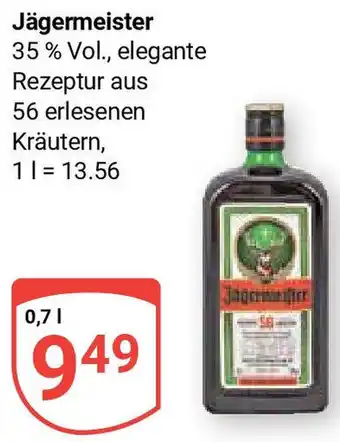 Globus Jägermeister 0,7 L Angebot