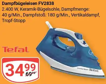 Globus Tefal Dampfbügeleisen FV2838 Angebot