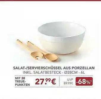 E-Center Salat-servierschüssel Aus Porzellan Angebot