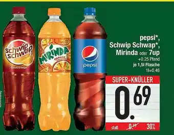 E-Center Pepsi Schwip Schwap, Mirinda Oder 7up Angebot