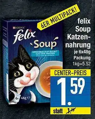 E-Center Felix Soup Katzennahrung Angebot