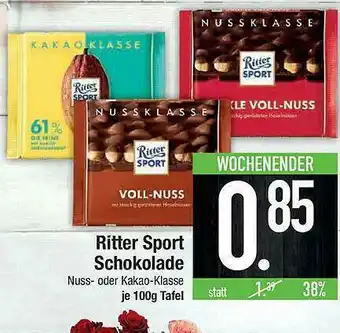 E-Center Ritter Sportschokolade Angebot