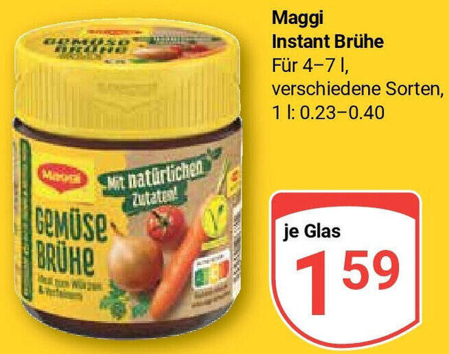 Maggi Instant Brühe Angebot bei Globus