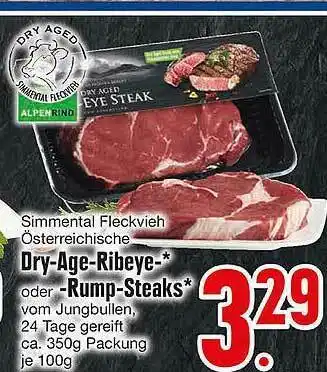 Edeka Dry-age-ribeye-oder Rump-steaks Angebot
