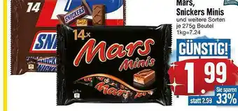 Edeka Mars Snickers Minis Angebot