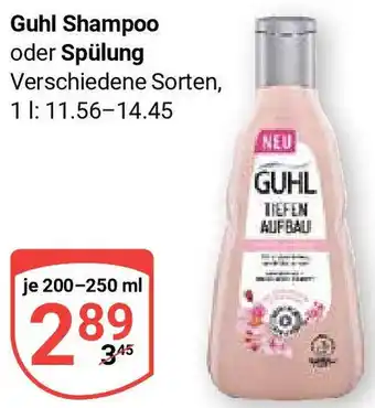 Globus Guhl Shampoo oder Spülung 200-250 ml Angebot