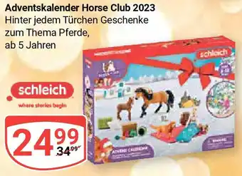 Globus Schleich Adventskalender Horse Club 2023 Angebot